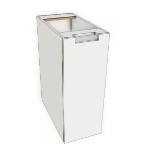 Single Left Hinged Door Kitchen Base Cabinet 300mm Exposed Edge Modular Kitchen