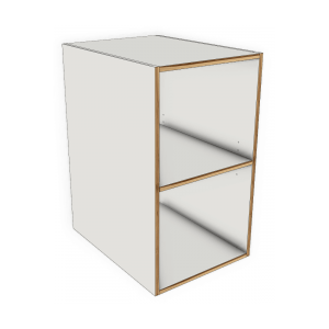 Open Adjustable Shelf Storage Kitchen Base Cabinet 450mm Exposed Edge Modular Kitchen