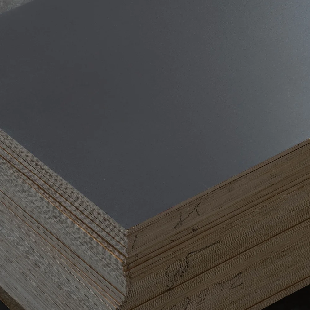 18mm Plywood sheet – Dark Gray Pitted Melamine Plywood 4