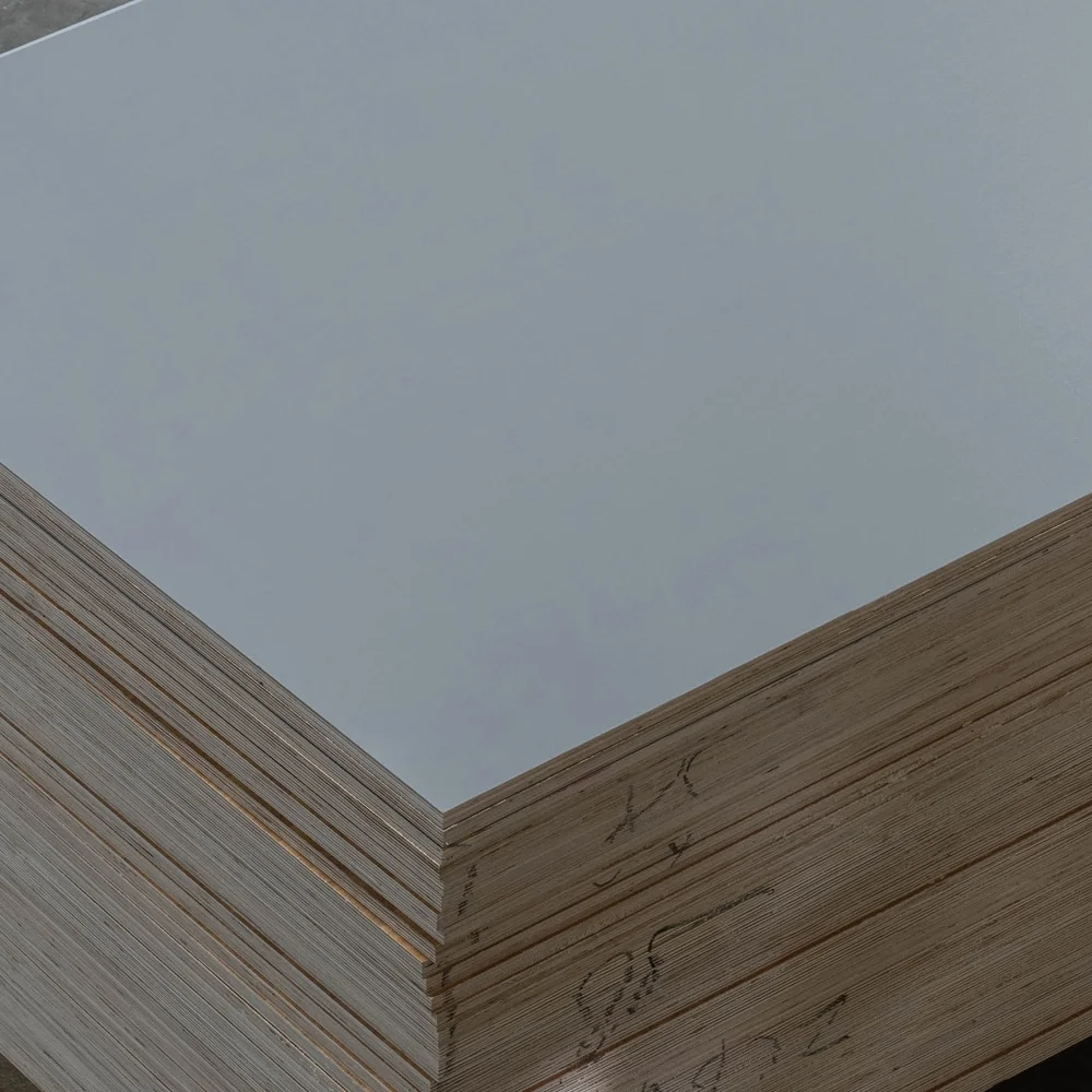 18mm Plywood sheet – Light Gray Pitted Melamine 4 18mm Plywood sheet – Light Gray Pitted Melamine Plywood 4