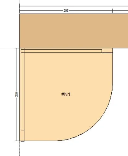 Plywood Corner round wall mounted shelf Furniture 8