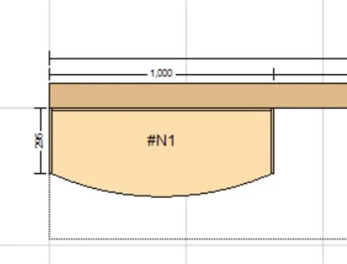 Plywood free-standing console 1200H x 395 x 395mm Furniture 4