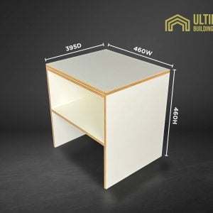Plywood Warm White bedside table Furniture 2