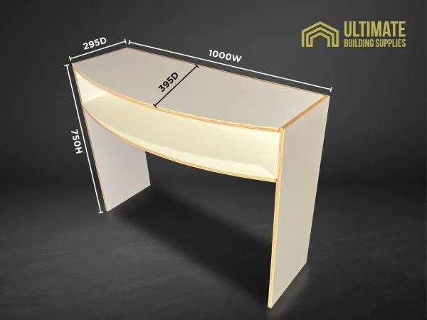 Plywood free-standing console 1200H x 395 x 395mm Furniture 2