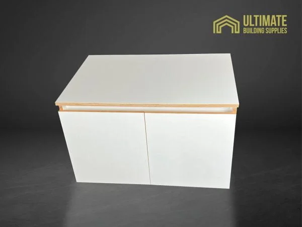 Plywood vanity unit and top and top W750 mm x D500 x H450, recessed handle Furniture 5