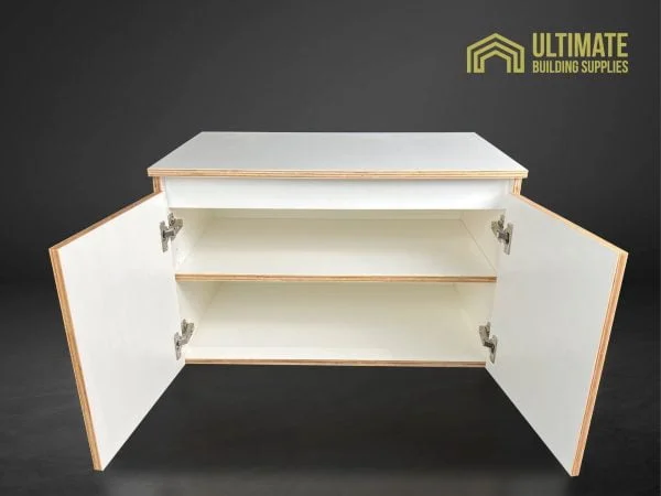 Plywood vanity unit and top and top W750 mm x D500 x H450, recessed handle Furniture 6