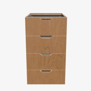 4-Drawer Frameless Kitchen Base Cabinet Kitchens