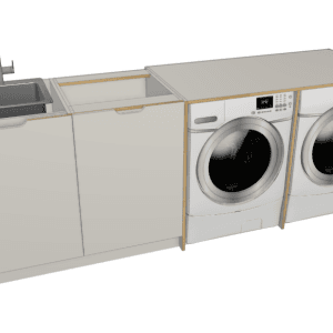 Plywood Laundry Package And Under Bench Machine Cabinets Laundries