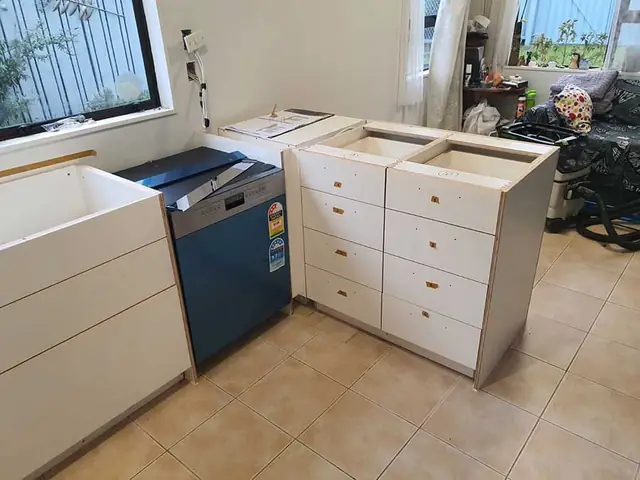 Custom plywood kitchen made in Auckland