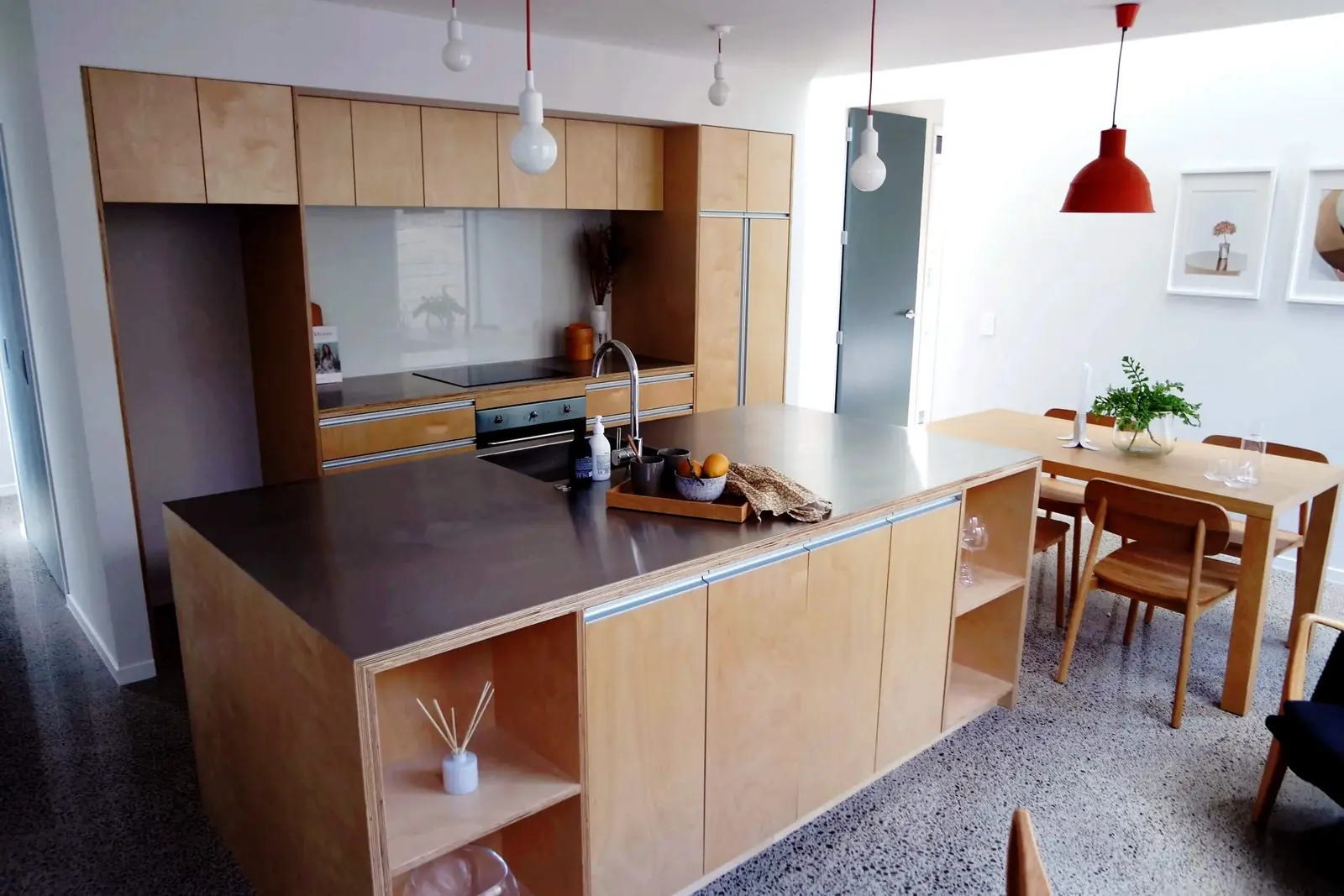 Plywood kitchen made by Ultimate Building Supplies, Auckland